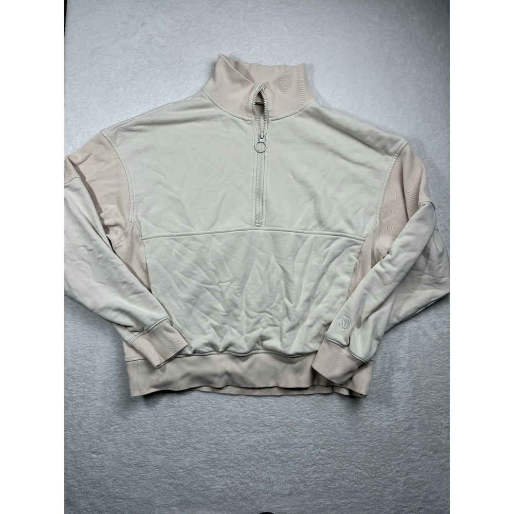 Vuori Sedona Pullover Womens L Ribbed Crop 1/2 Zip Sweatshirt VW2005